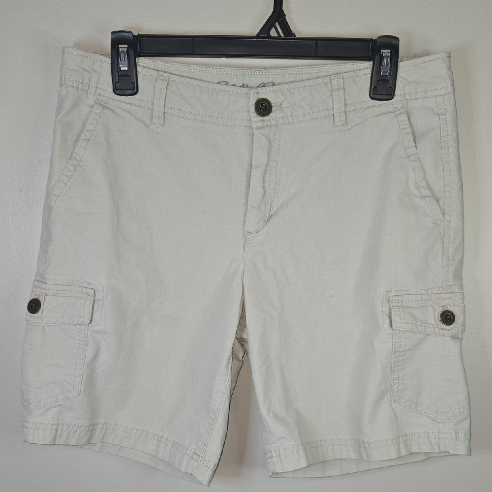 Eddie Bauer Women's Size 6 Hiking Outdoor Cargo Khaki Shorts